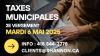 TAXES MUNICIPALES 2e versement | 6 mai 2025