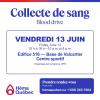 🩸 Collecte de sang 13 juin 2025