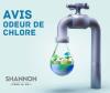 📣AVIS – Odeur de chlore dans l’eau potable