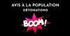 📢 AVIS À LA POPULATION – Détonations