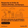 🦺 Semaine nationale de sensibilisation à la sécurité des travailleurs routiers