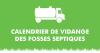 Calendrier de vidange des fosses septiques 2021
