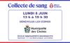 Collecte de sang d'Héma-Québec le lundi 8 juin