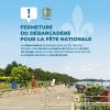 Avis aux plaisanciers – Fermeture temporaire du débarcadère et de la station de lavage