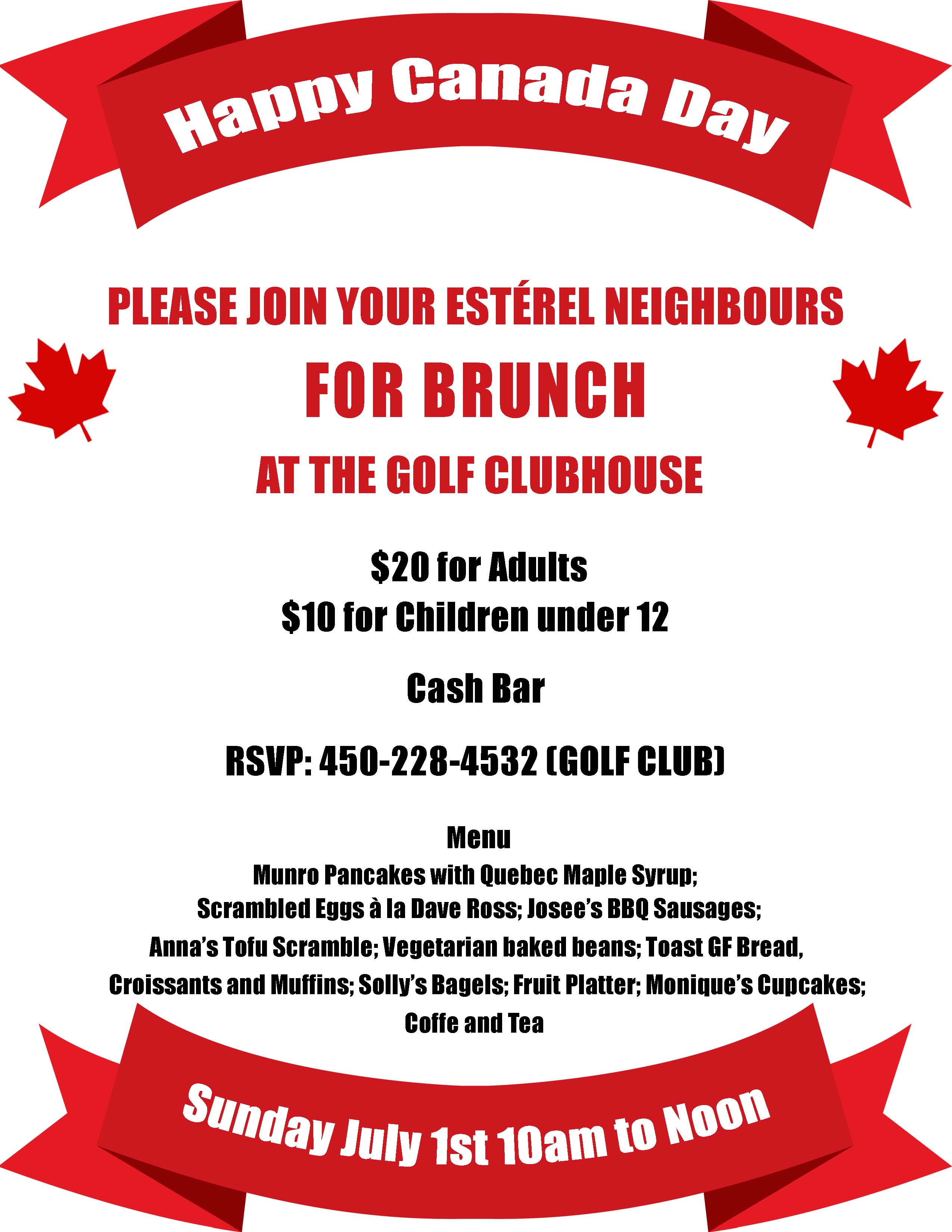 Activités Canada day 2018 AN
