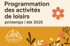 Inscriptions en cours - Programmation des activités de loisirs printemps été 2025