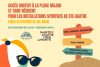 Rappel - Accès gratuit à la plage Major et tarif résident pour les installations sportives de Ste-Agathe pour les valdavidois